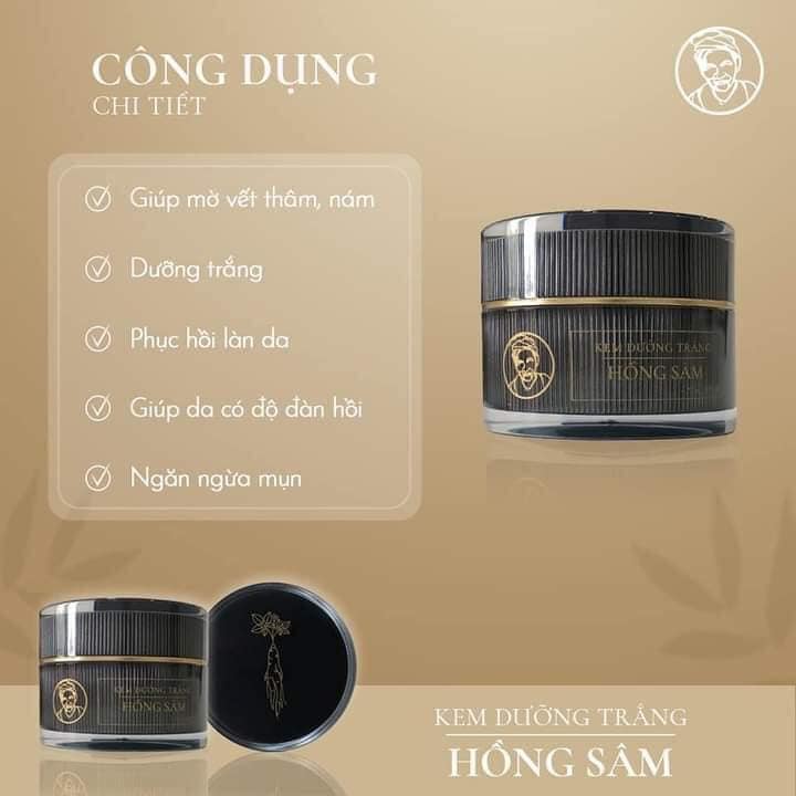 Combo kem hồng sâm bà lão kết hợp Aqua collagen bà lão