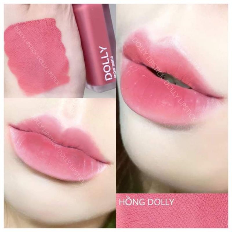 Son Kem Lì Dolly Super Matte chính hãng mua 1 tặng 1