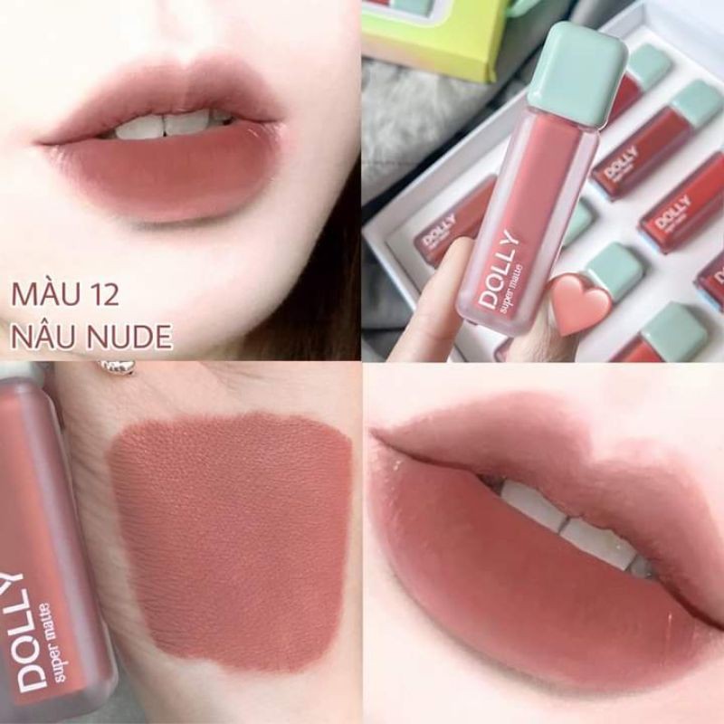 Son Kem Lì Dolly Super Matte chính hãng mua 1 tặng 1