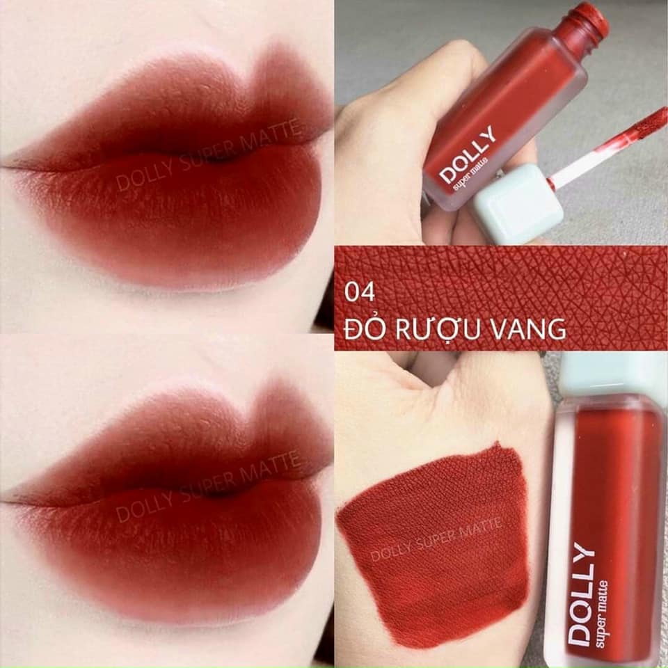 Son Kem Lì Dolly Super Matte chính hãng mua 1 tặng 1