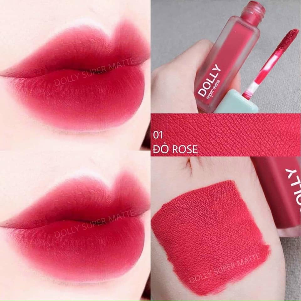 Son Kem Lì Dolly Super Matte chính hãng mua 1 tặng 1