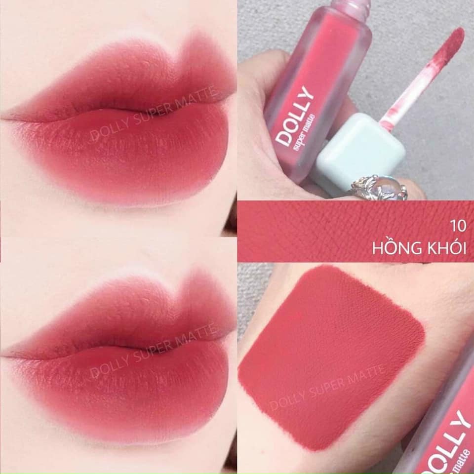 Son Kem Lì Dolly Super Matte chính hãng mua 1 tặng 1