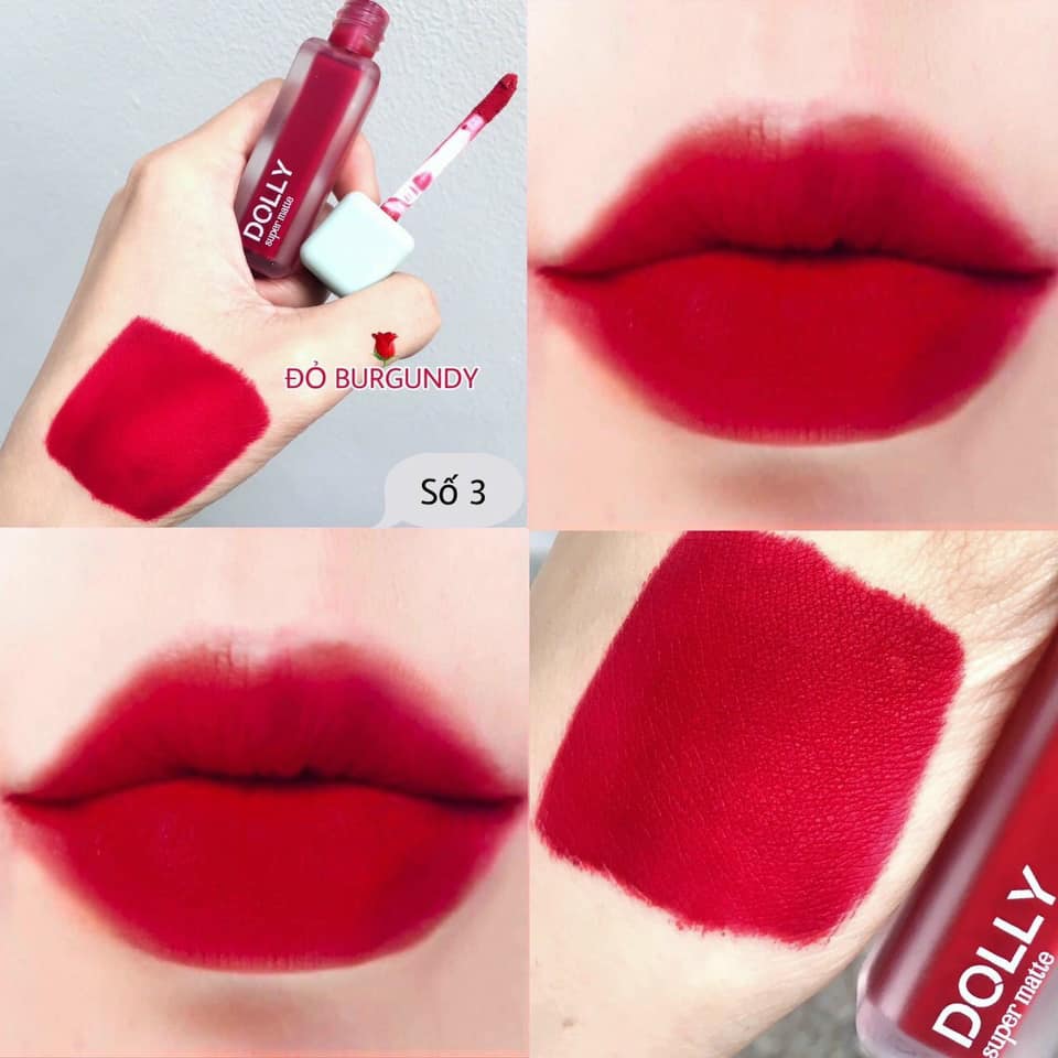 Son Kem Lì Dolly Super Matte chính hãng mua 1 tặng 1