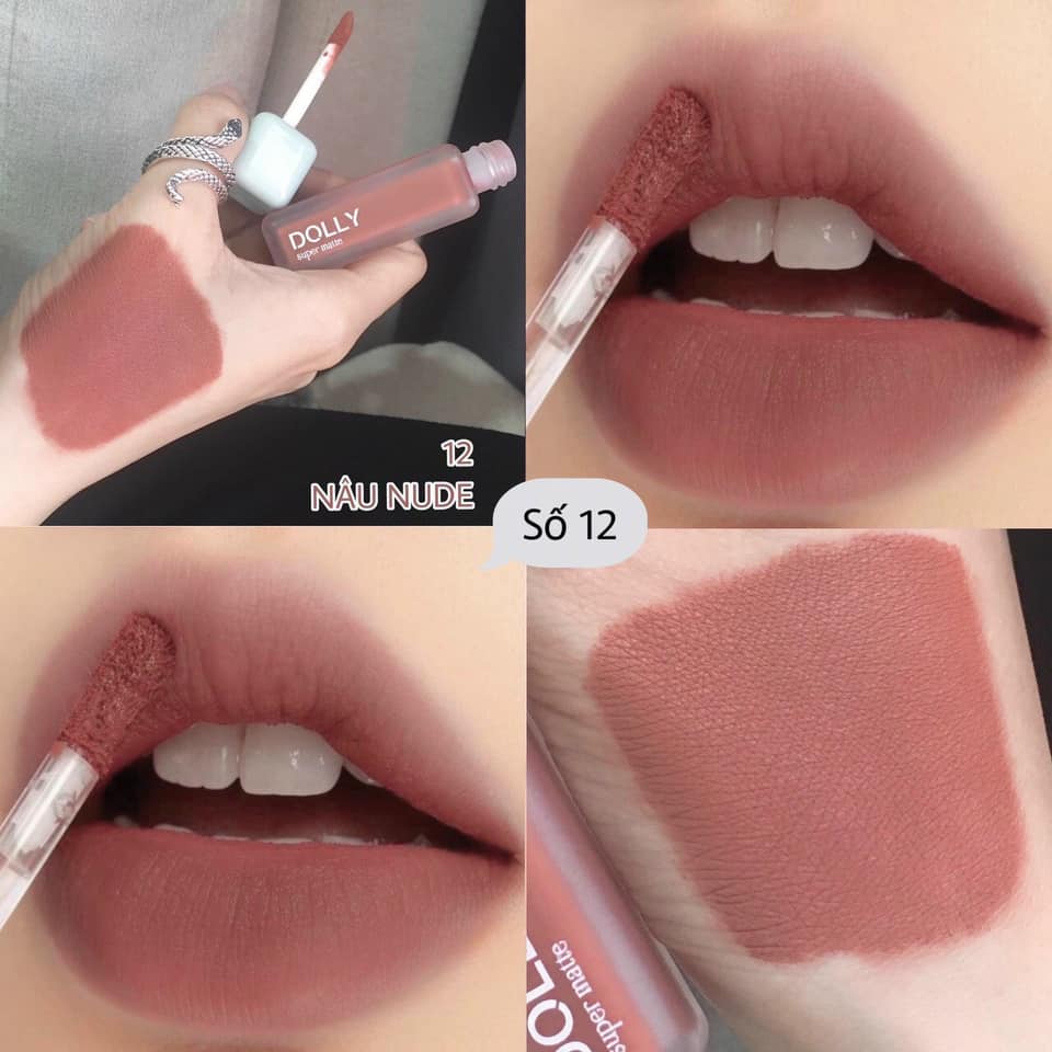 Son Kem Lì Dolly Super Matte chính hãng mua 1 tặng 1