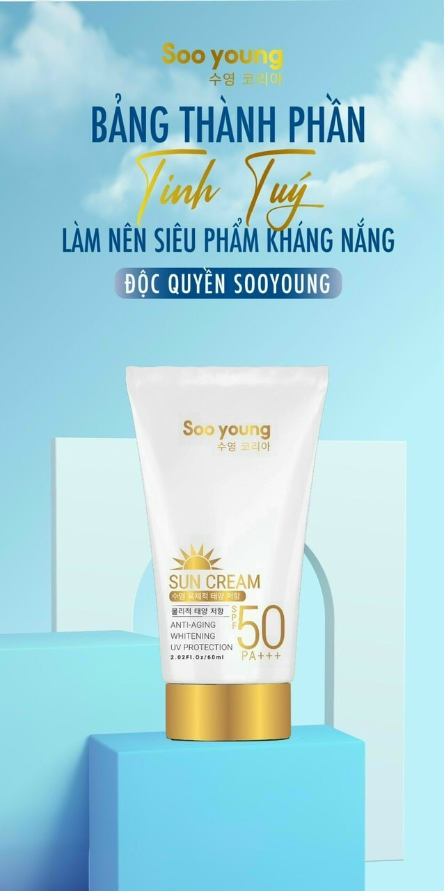 Kem chống nắng Soo Young có tốt không? Sử dụng như thế nào?