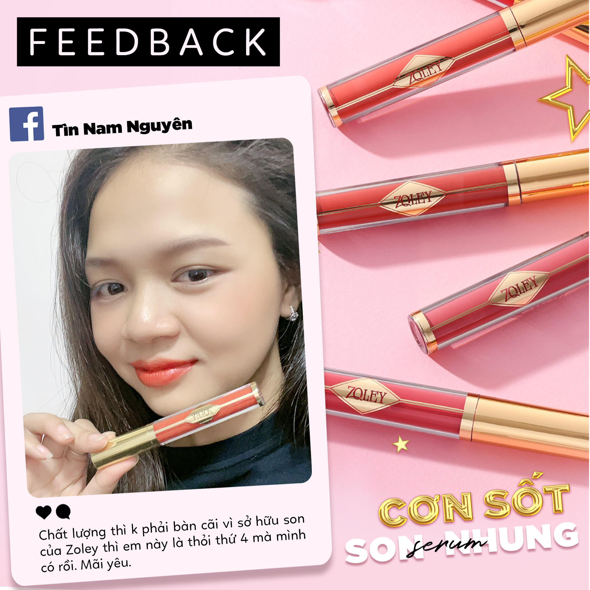 Son Stars Zoley mềm mịn mỏng chính hãng