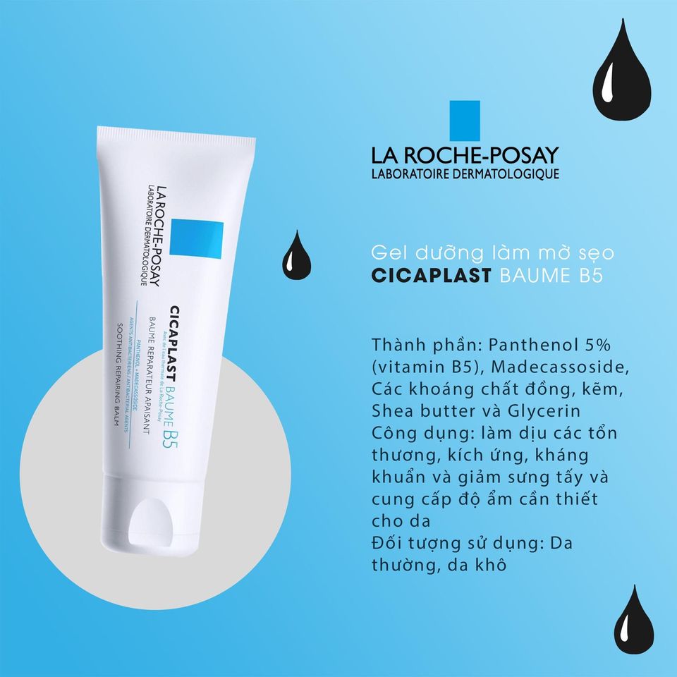 Kem dưỡng La Roche-Posay Làm Dịu hỗ trợ phục hồi da 40ml chính hãng