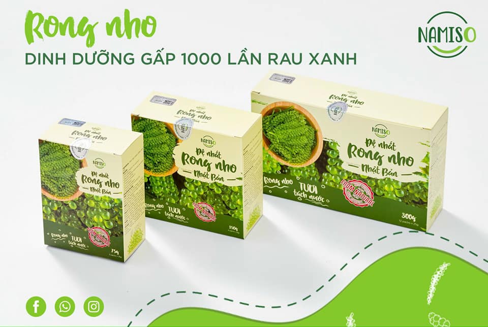 Mùa này ăn gì cũng chán - chỉ ăn Rong nho Namiso là không chán 🤤🤤🤤