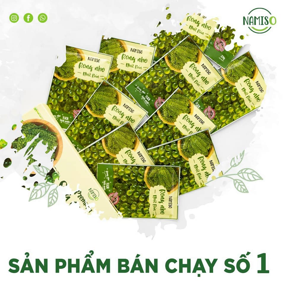 Mùa này ăn gì cũng chán - chỉ ăn Rong nho Namiso là không chán 🤤🤤🤤