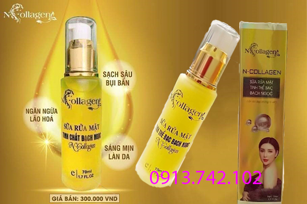 Sữa rửa mặt bạch ngọc ncollagen - thức tỉnh làn da