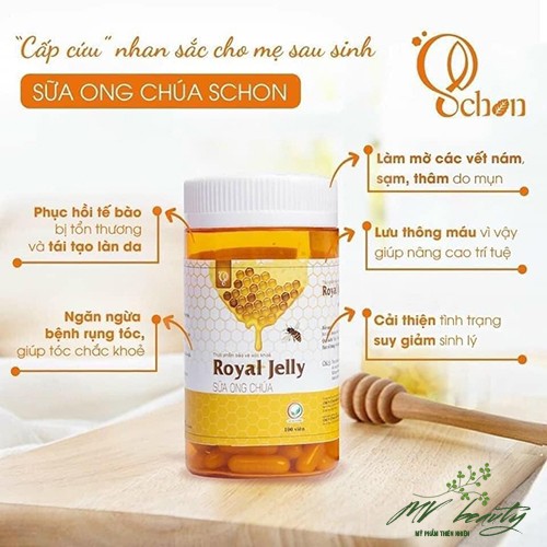 Khoẻ bên trong - đẹp bên ngoài với viên uống sữa ong chúa Royal Jelly Schon