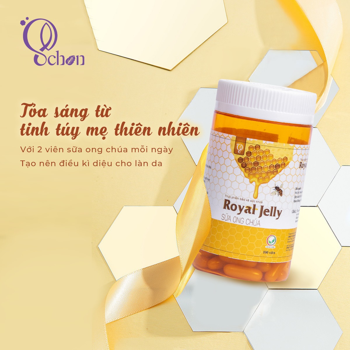 Tuyệt phẩm nhan sắc với viên uống sữa ong chúa Royal Jelly Schon