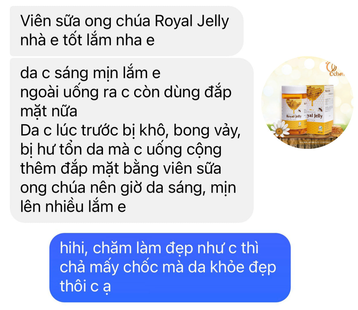 Cứu tinh cho làn da lão hoá viên uống sữa ong chúa Royal Jelly