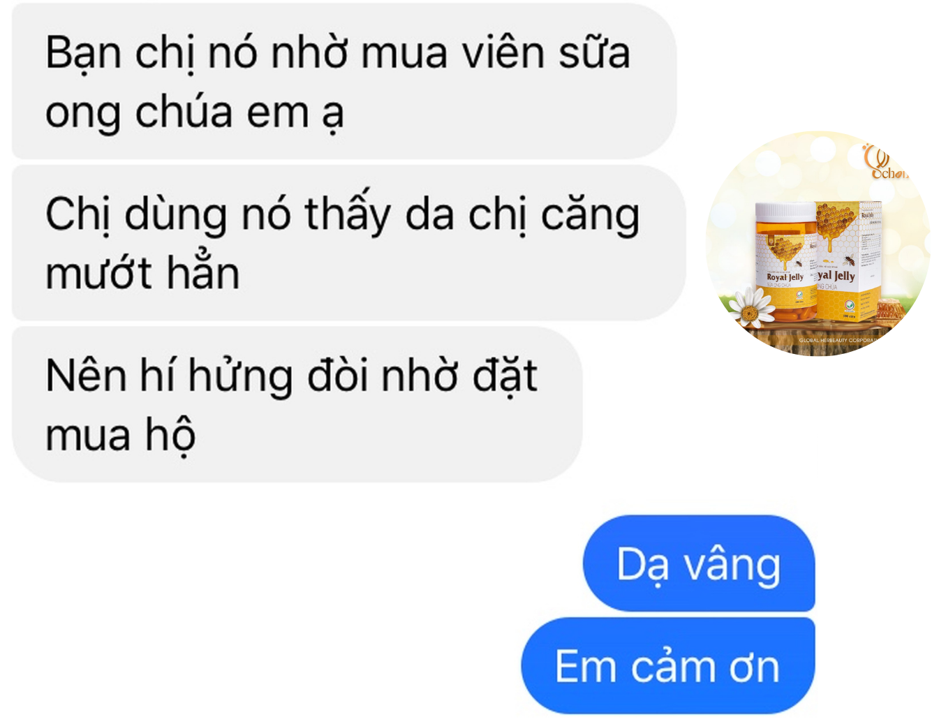 Dứt điểm thâm sạm - mẹ tự tin tỏa sáng với viên sữa ong chúa Jelly Royal