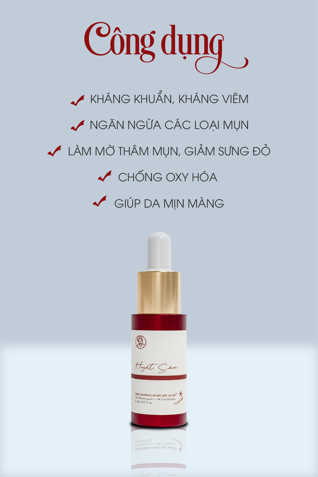 Dừng lại 30s lượm ngay bí quyết cứu vãn khuôn mặt với Serum huyết sâm Plus Bà Lão