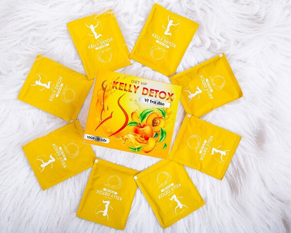 Trà đào KELLY DETOX chấm dứt nổi buồn mỡ thừa đeo bám