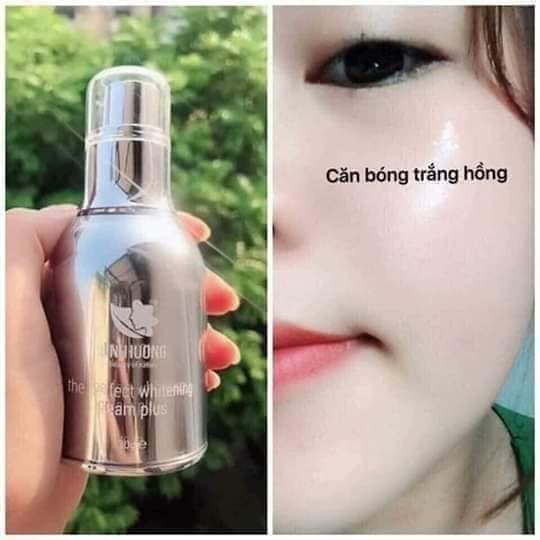 Chăm sóc da và tạo bước nền trang điểm tự nhiên với The Perfect Whitening Creamplus LINH HƯƠNG