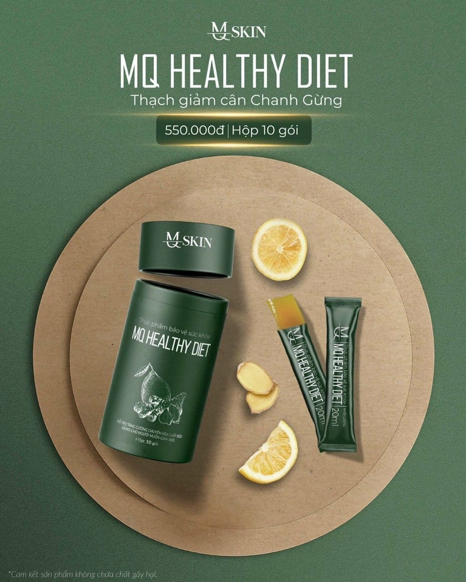 Thạch giảm cân chanh gừng MQ Healthy Diet chính hãng