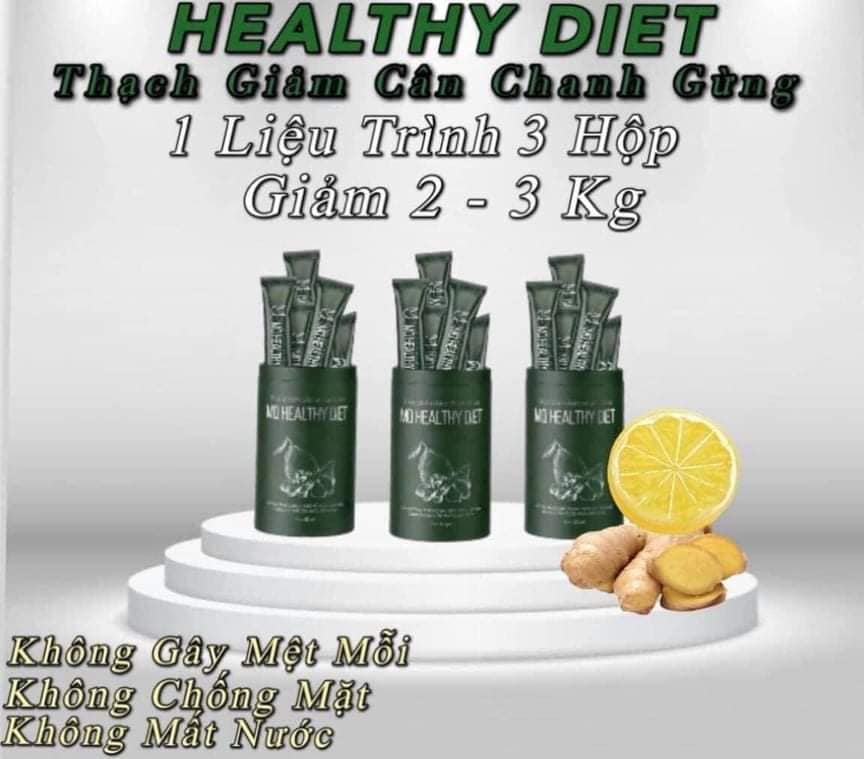 Thạch giảm cân chanh gừng MQ Healthy Diet chính hãng