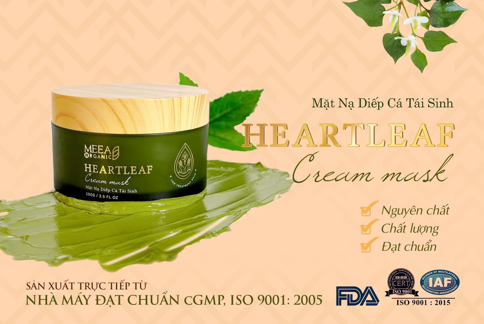 Mask Diếp Cá Tái Sinh MeeA Organic chính hãng