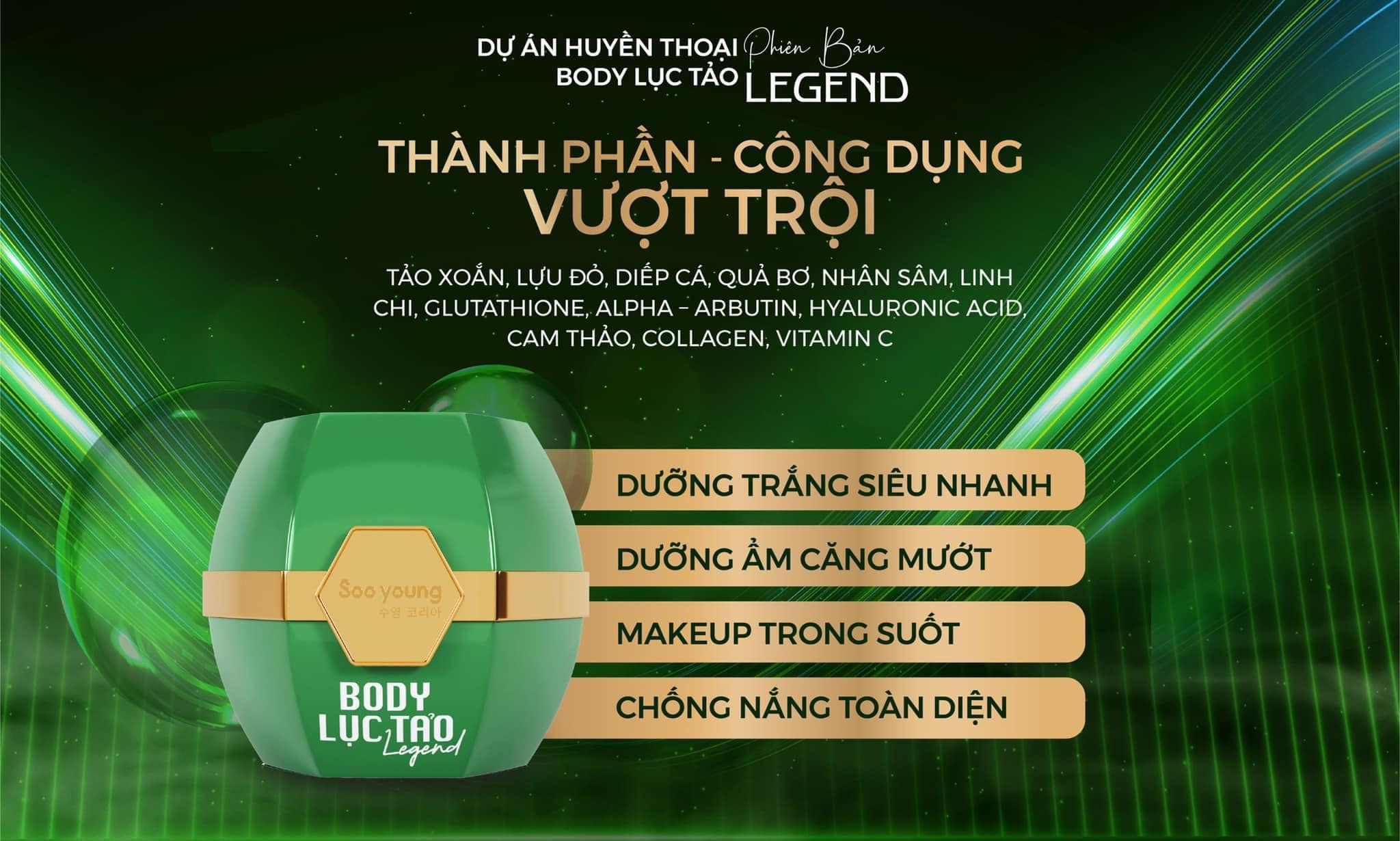 Body Lục Tảo Legend Soo Young 2022