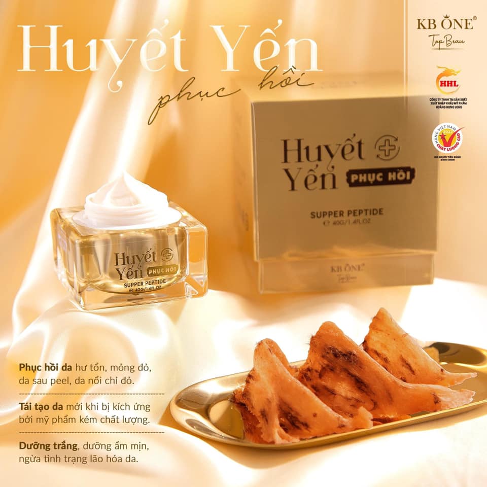 Kem Face Huyết Yến Phục Hồi Kb One