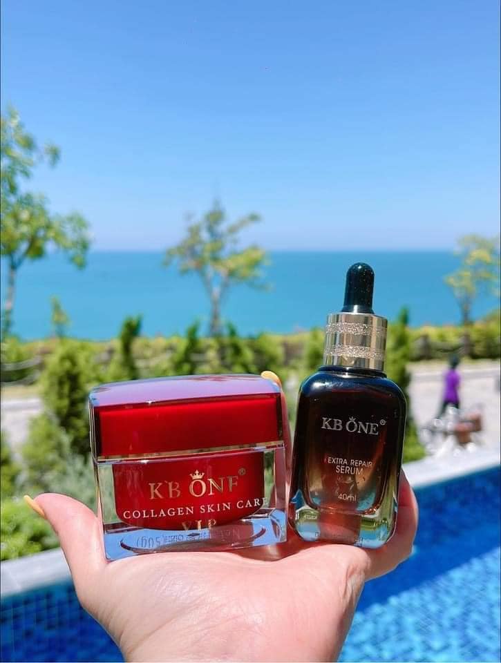 Combo Kem Face Vip Đỏ Lớn Và Serum Kb One dưỡng da khỏe đẹp