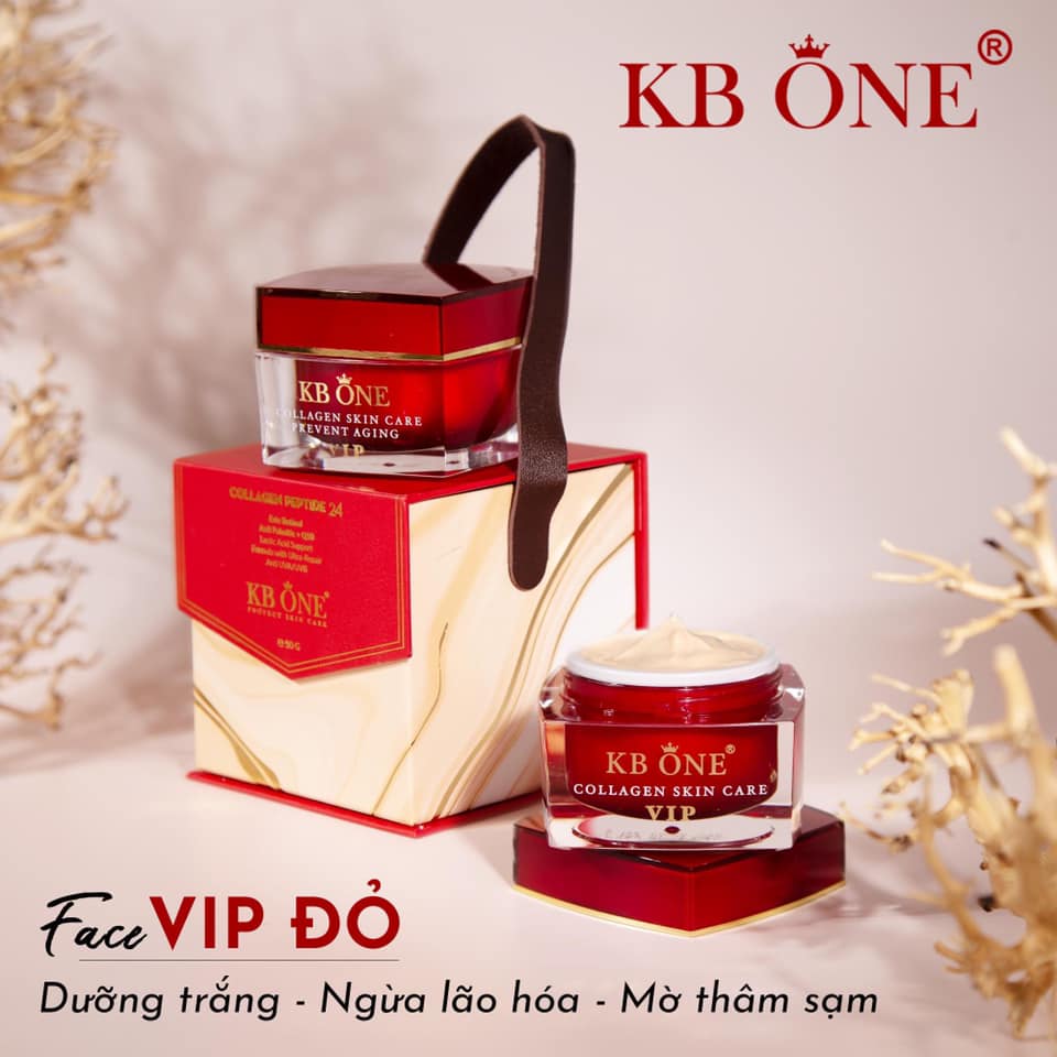 Combo Kem Face Vip Đỏ Lớn Và Serum Kb One dưỡng da khỏe đẹp