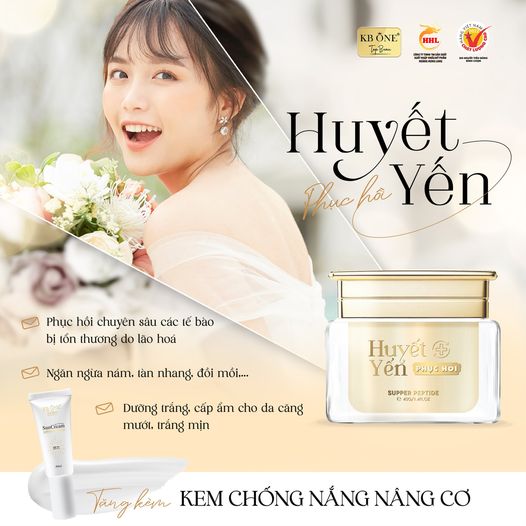 Điều trị phục hồi da mỏng yếu, da sau peel , da nổi chỉ đỏ sau 4 tuần với kem dưỡng huyết yến phục hồi KBONE