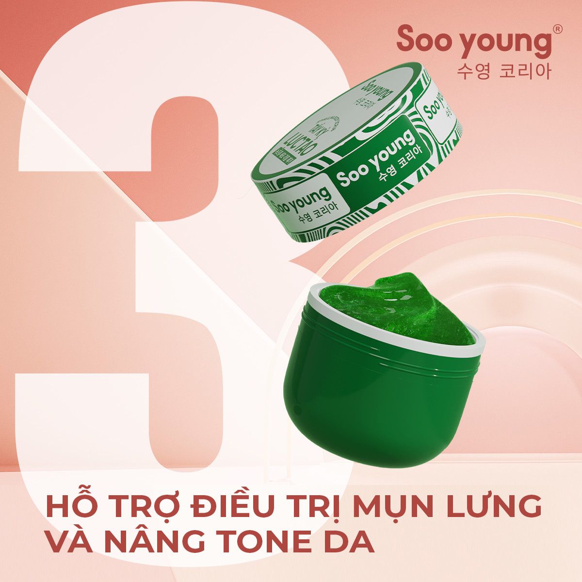 1 sản phẩm 3 tác động nâng niu làn da mướt mịn tẩy kỳ lục tảo Soo Young