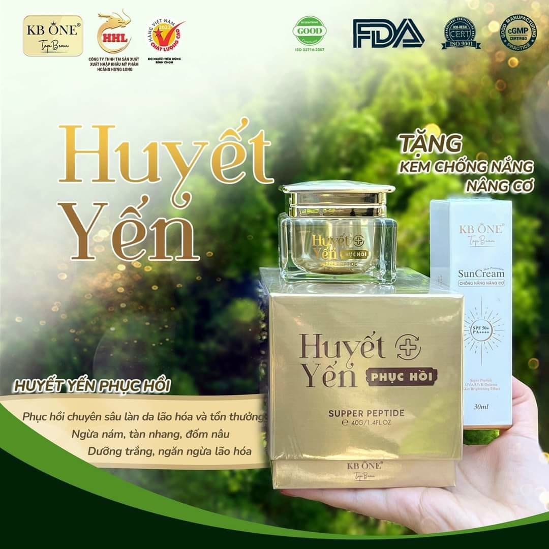 Kem Dưỡng Huyết Yến Phục Hồi KB One