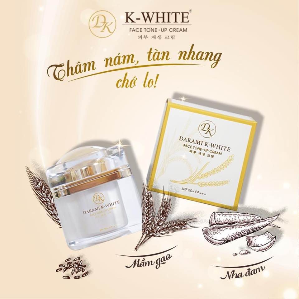 Dakami K White Ban Ngày 3 In 1- Dưỡng Da Trắng Sáng Tại Nhà Hiệu Quả Như Đi Spa!