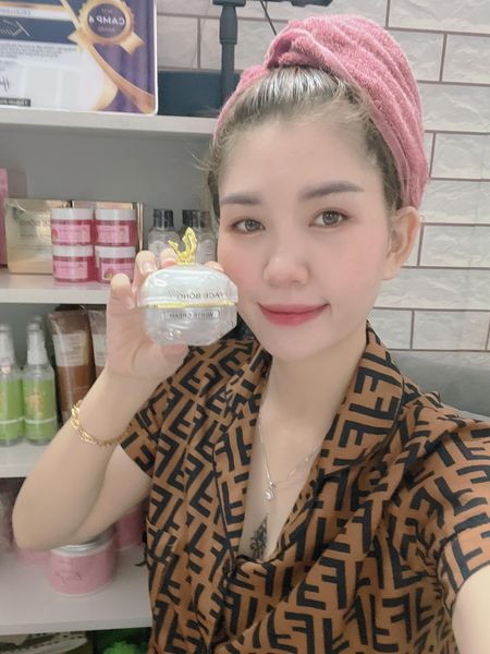 Kem Face Bông ONAYA Dưỡng Trắng Da Ngăn Ngừa Nám