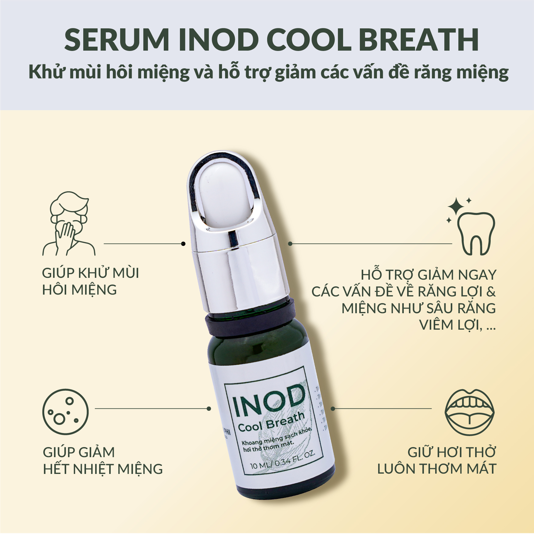 Serum Inod Cool Breath Giúp Thơm Miệng Huyền Phi