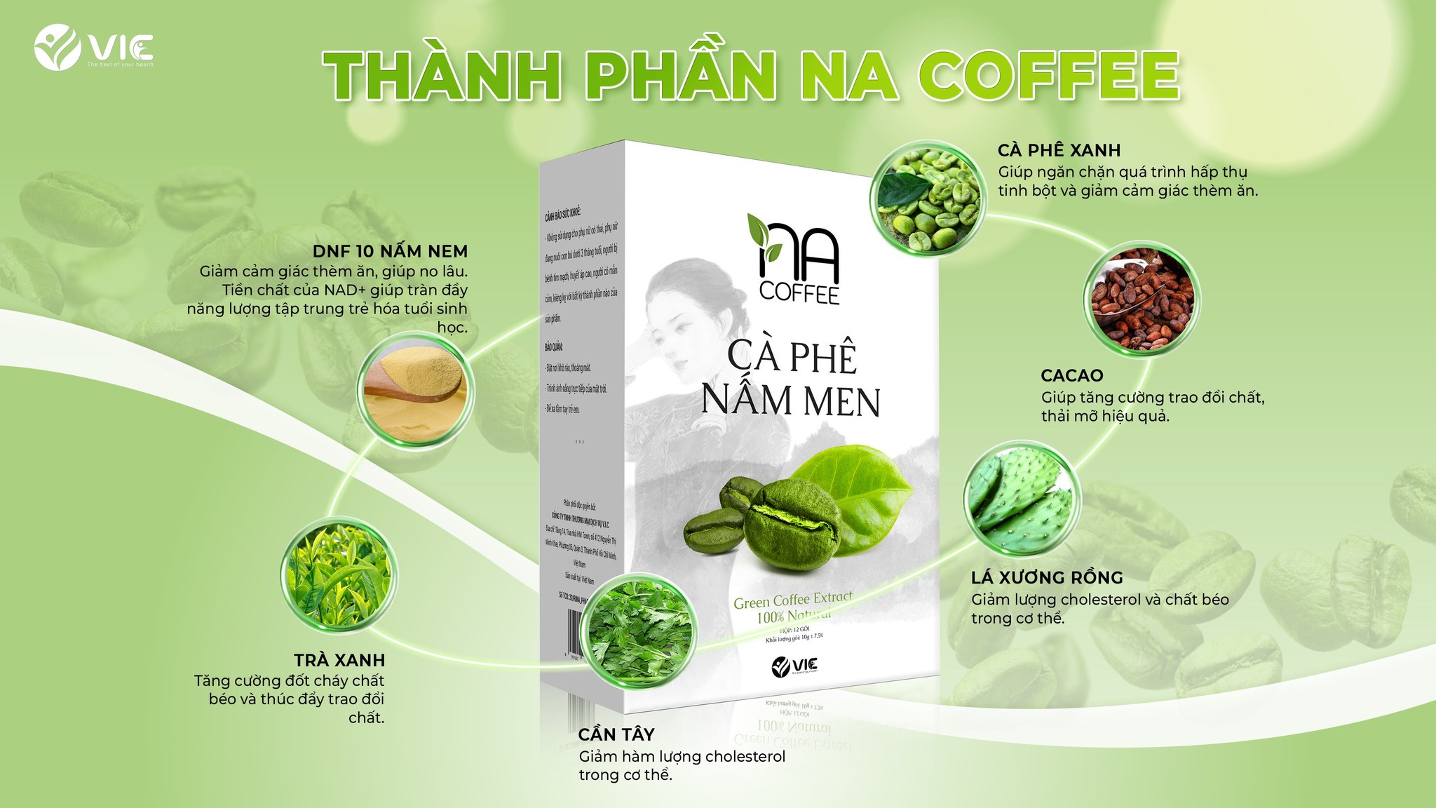 Hướng Dẫn Phân Biệt Hàng Thật Chính Hãng Cà phê Nấm Men Làm Gầy Na Coffee Vic Organic