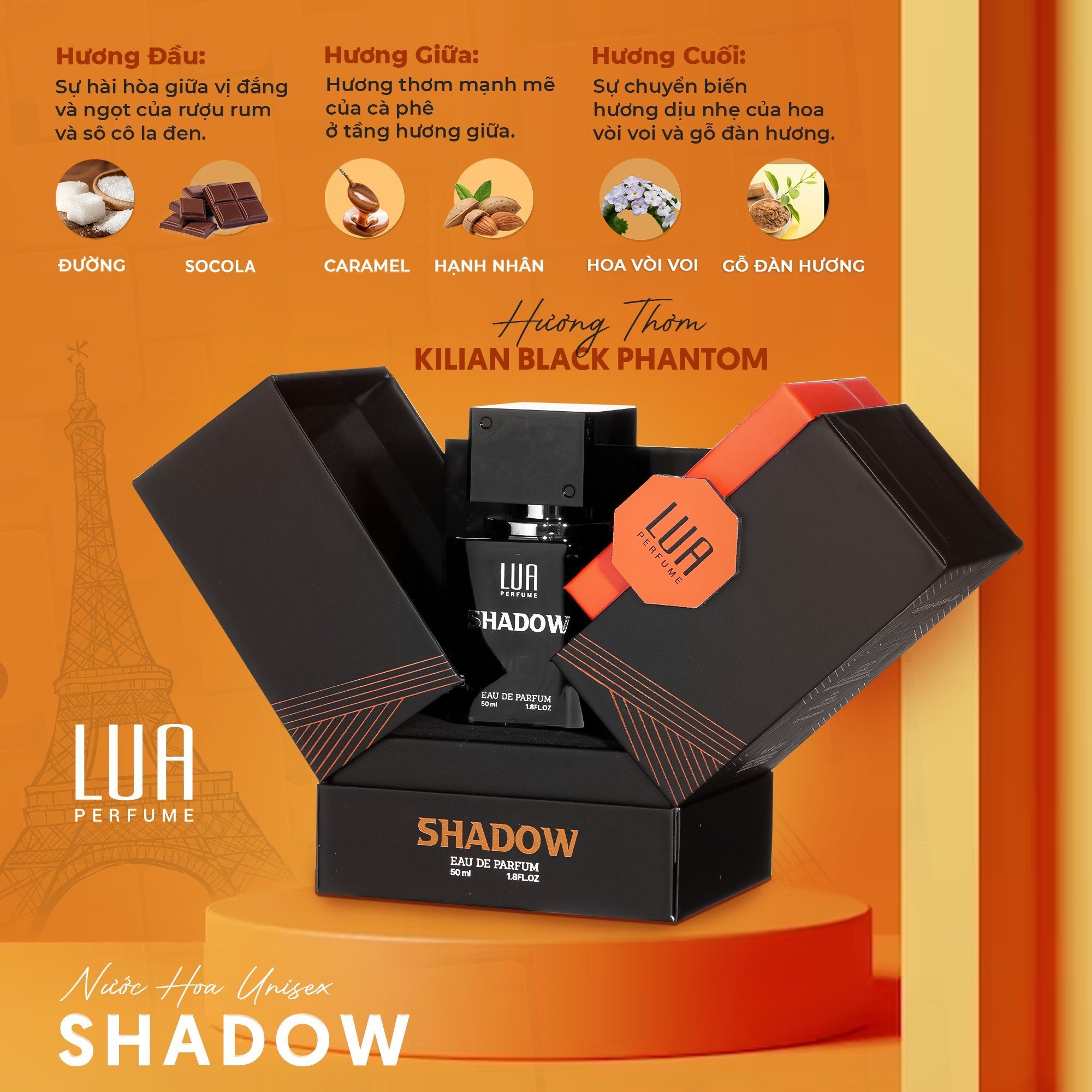 Sử dụng nước hoa Shadow để trải nghiệm một hương thơm đầy mê hoặc và đẳng cấp