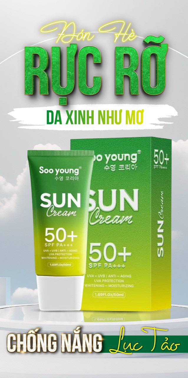 Đón hè rực rỡ da xinh như mơ khi có kem chống nắng Soo Young đồng hành cùng bạn