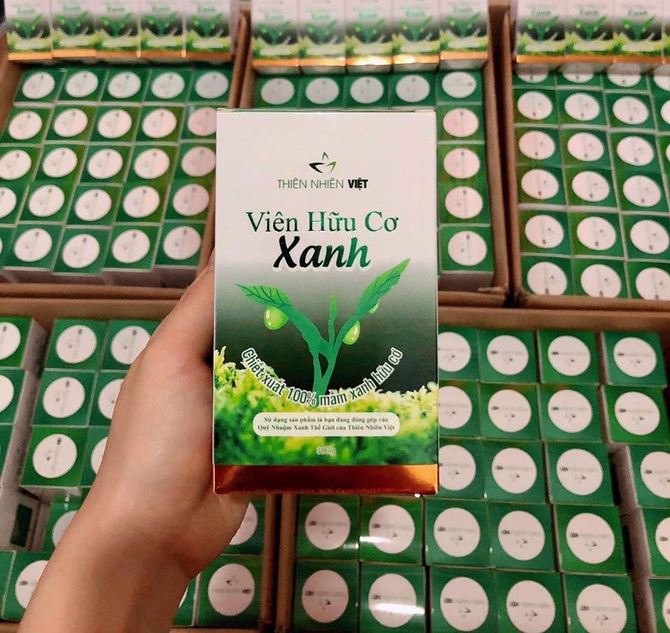 Viên hữu cơ Xanh 100% từ mầm xanh hữu cơ