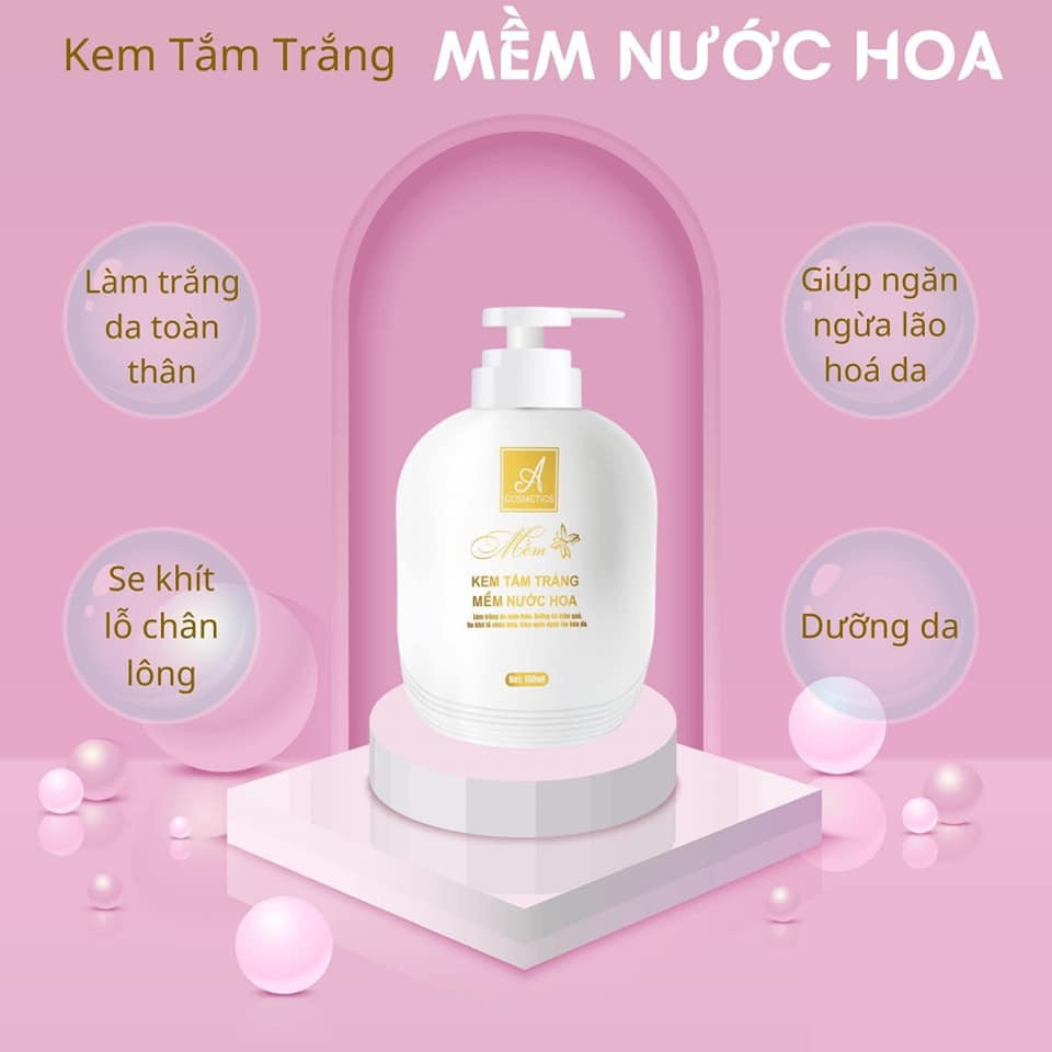 KEM TẮM TRẮNG MỀM NƯỚC HOA - A COMESTICS