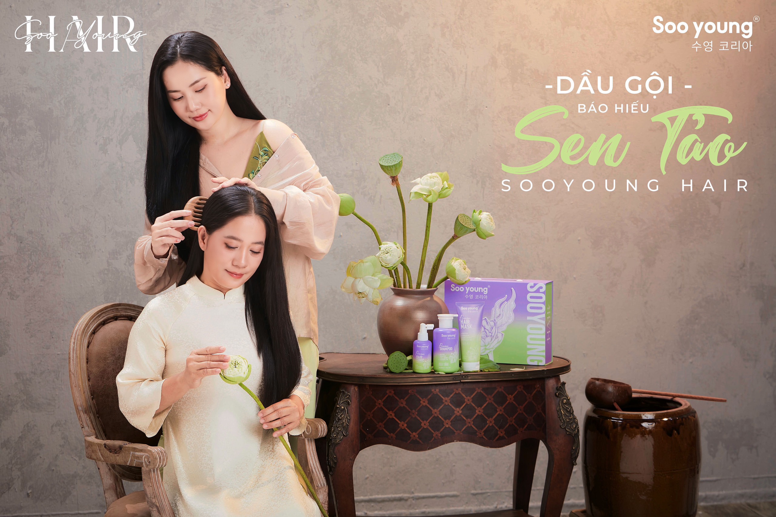 Soo Young chiến dịch gội đầu báo hiếu với Sen Tảo