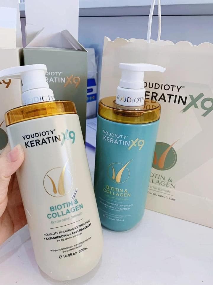 Voudioty Keratin Biotin & Colllagen  Voudioty Keratin Biotin & Colllagen x9