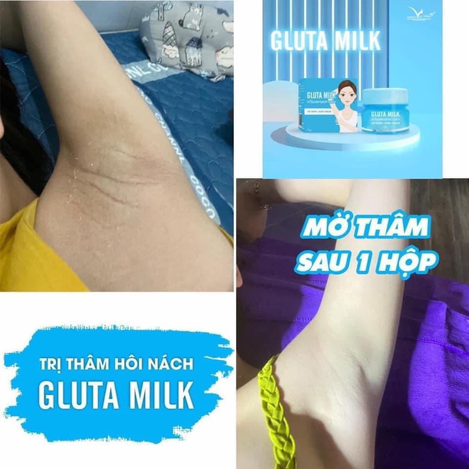 Thâm nách gluta milk vip white mua 1 tặng 1