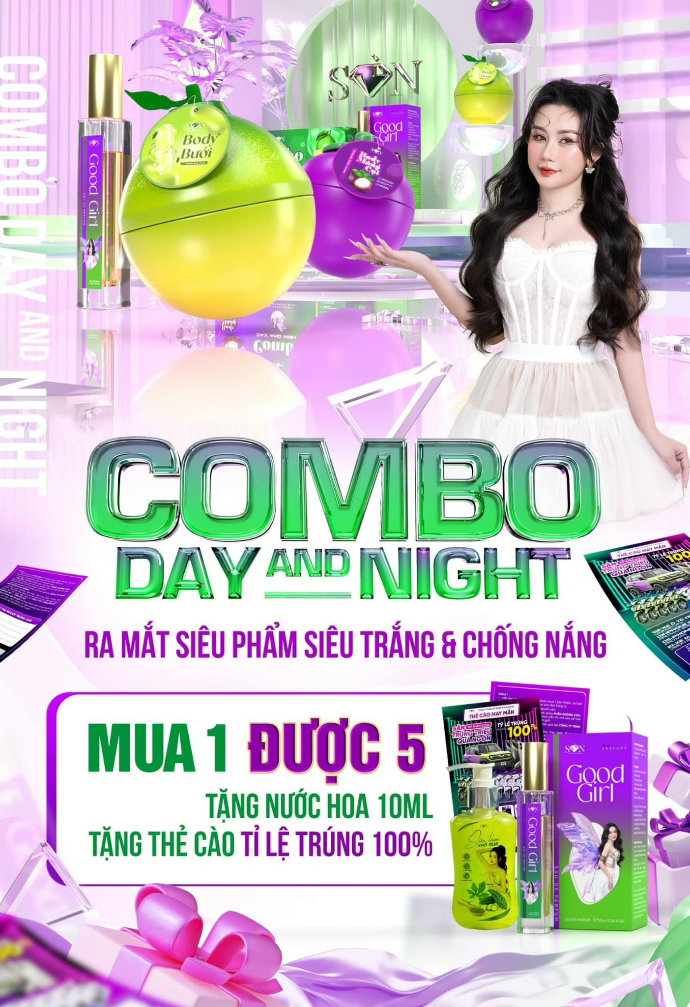 Combo Body Bưởi Măng Cụt SON Cosmetic