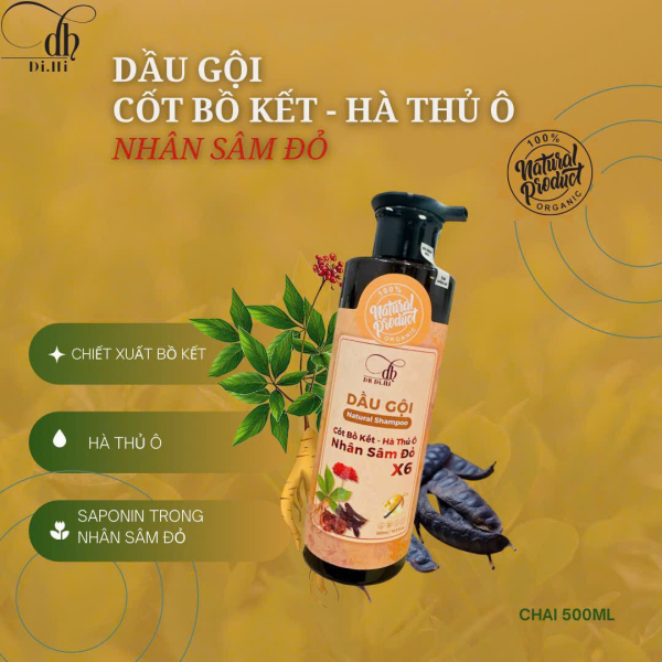 Combo Dầu Gội Xả Nhân Sâm Đỏ X6 Dr Di Hi