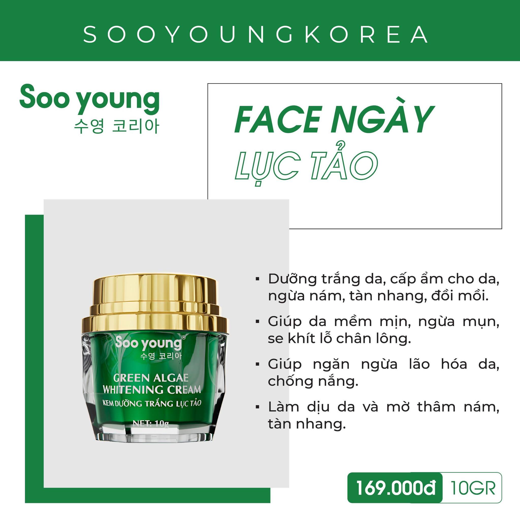 Face Lục Tảo 10gr Chỉ Vừa tung lên 1 ngày đã được săn đón khủng khiếp