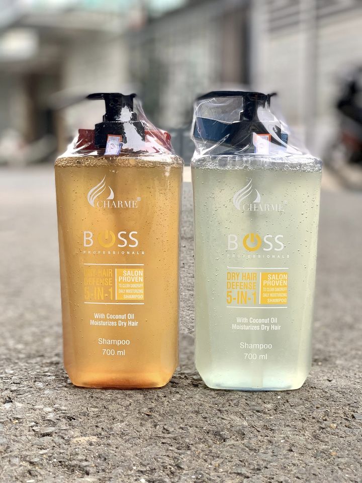 Sữa Tắm Gội Toàn Thân Boss Charme 5IN1 Màu Nâu Xanh