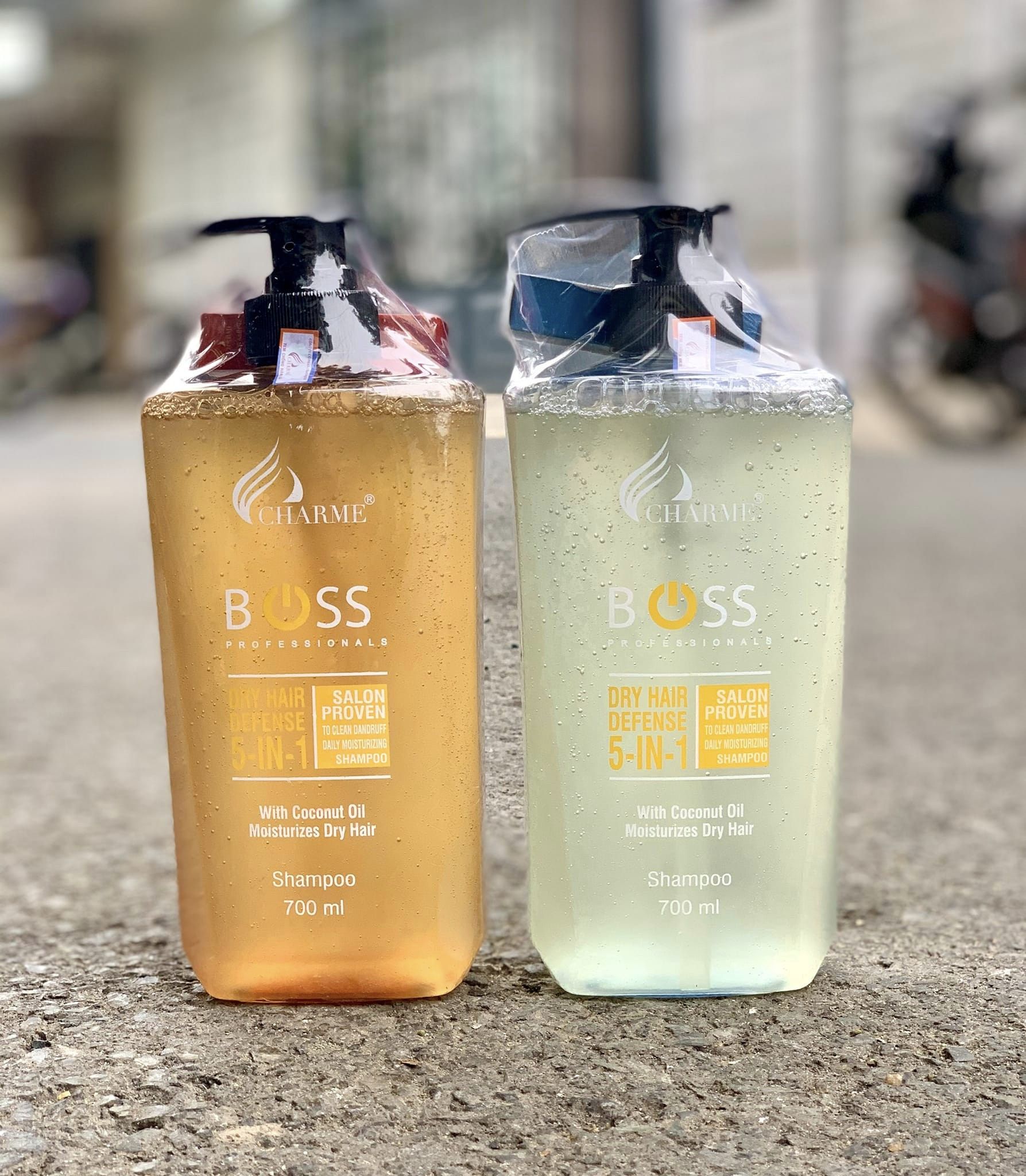 Sữa Tắm Gội Toàn Thân Boss Charme 5IN1 Màu Nâu Xanh