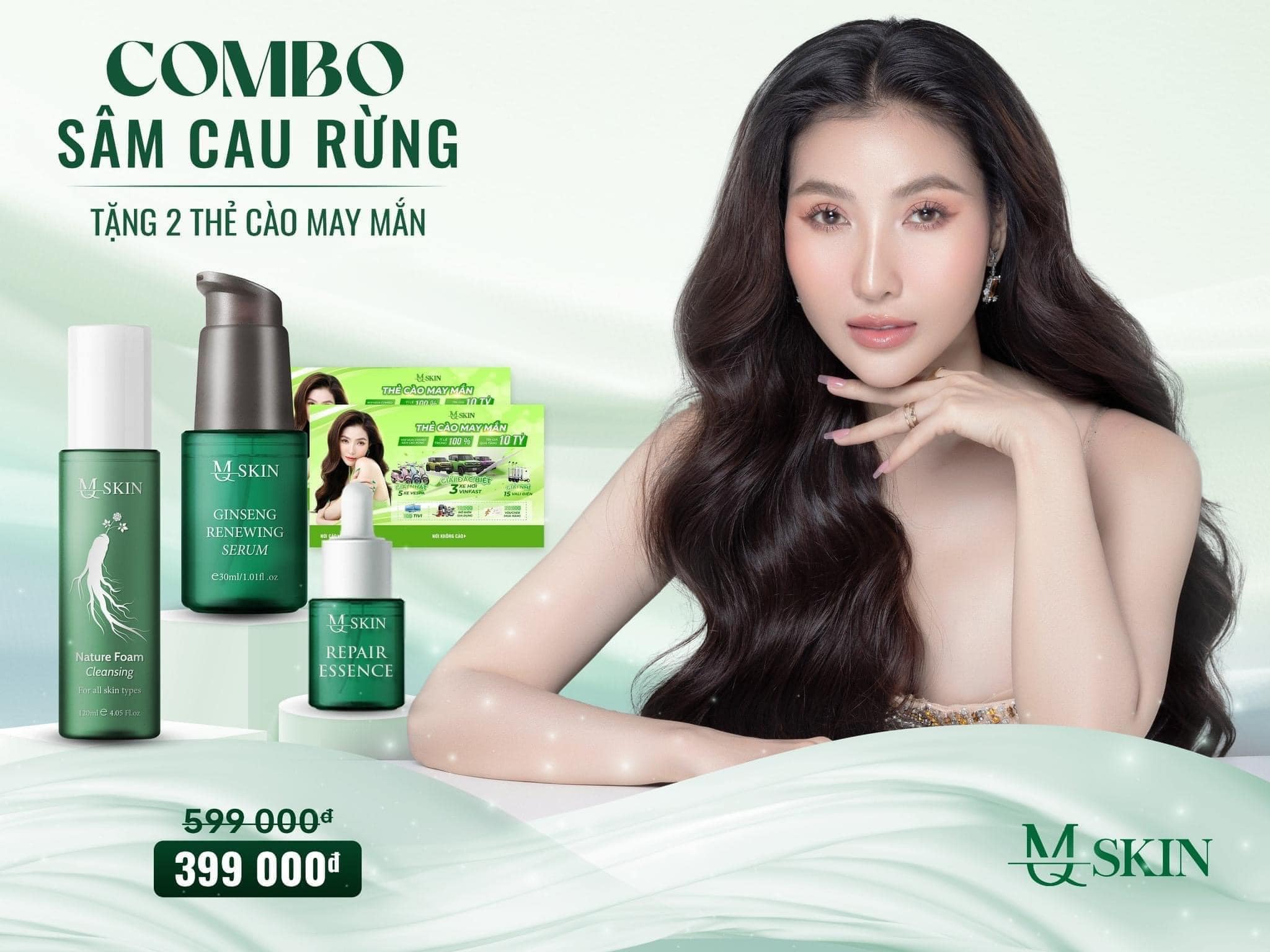 Combo Tái Tạo Sâm Cau Rừng MQ Skin