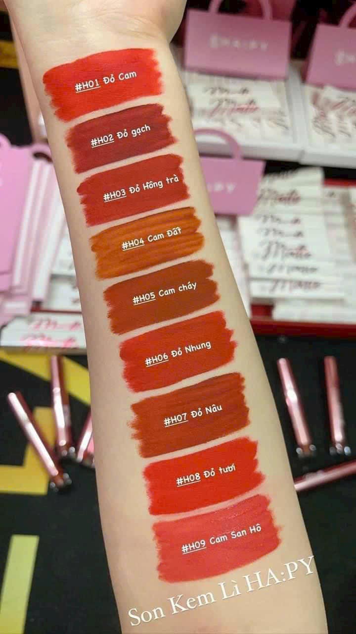 Chị em nào xài em son siêu lì Happy Matte Lipcream này mà không thích không ưng được chứ