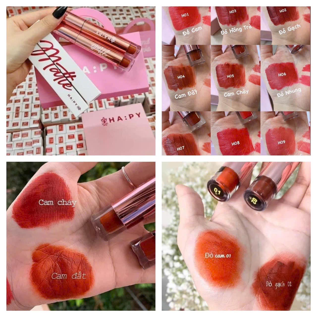 Chị em nào xài em son siêu lì Happy Matte Lipcream này mà không thích không ưng được chứ